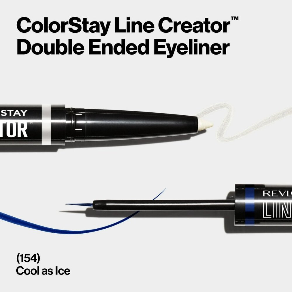 REVLON ColorStay Double Ended Eyeliner Liquid & Pencil - Blue, White, Black NEW - Picture 5 of 9